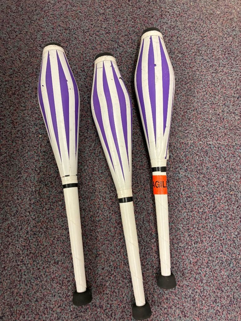 Juggling clubs circus skills 