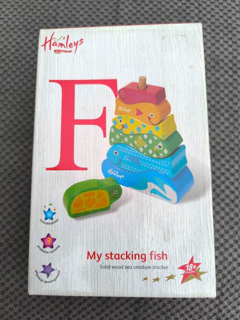 Hamley's wooden stacking fish