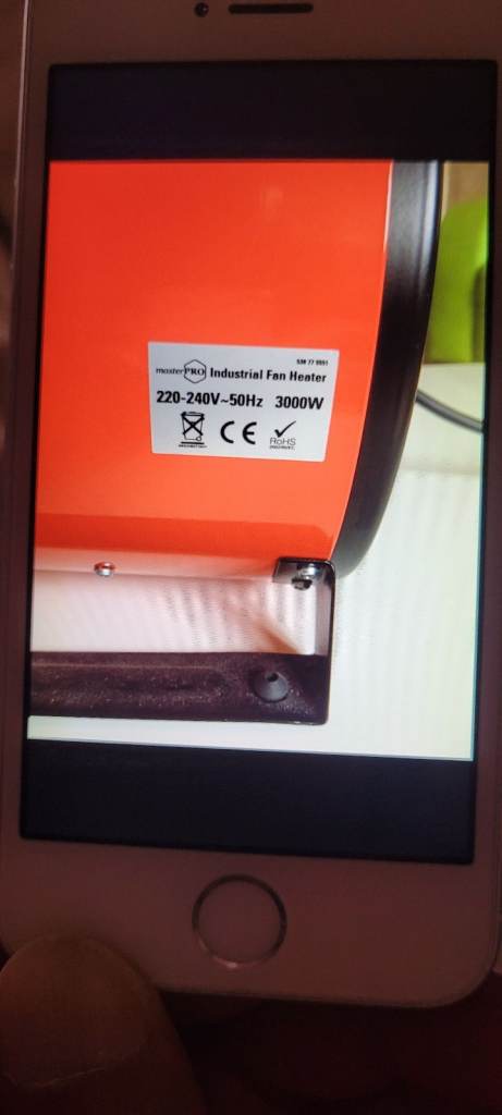 Industrial 3KW fan heater 