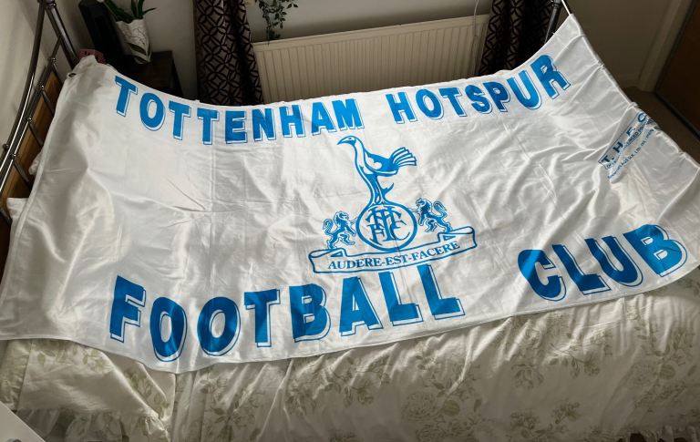 Huge Tottenham Hotspur flag for sale