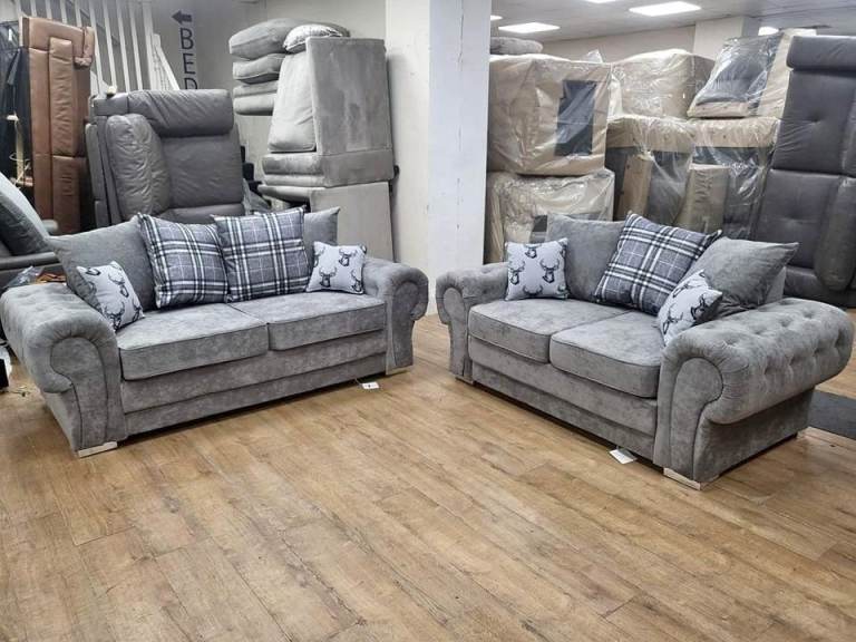 Deluxe 3+2 Seater Verona Sofa Set BRAND NEW 5% Flat Discount Same Day Delivery 📞Order Now COD🚚🚛