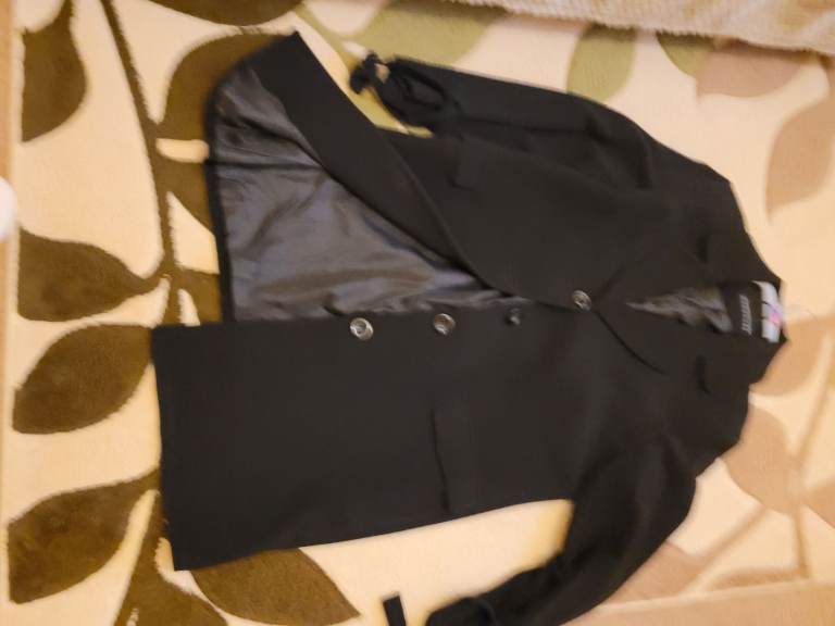 Black wardrobe midi coat