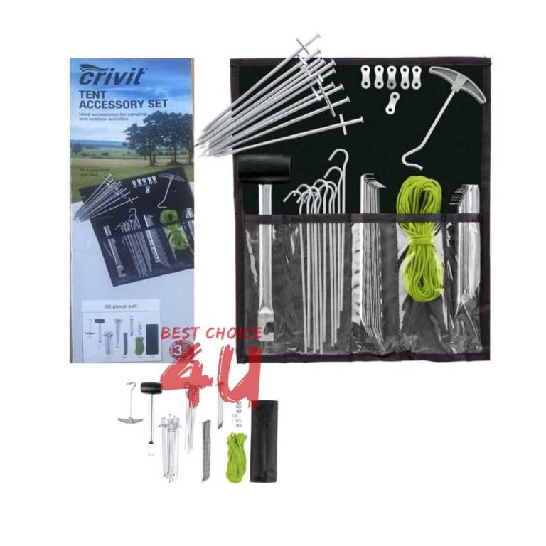 Brand New Crivit Tent Accessory Set - For Camping And Outdoor Activities. 50 piece set