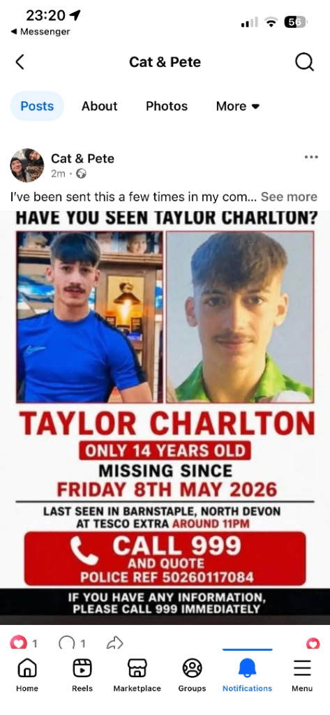 Missing 14year old boy. 