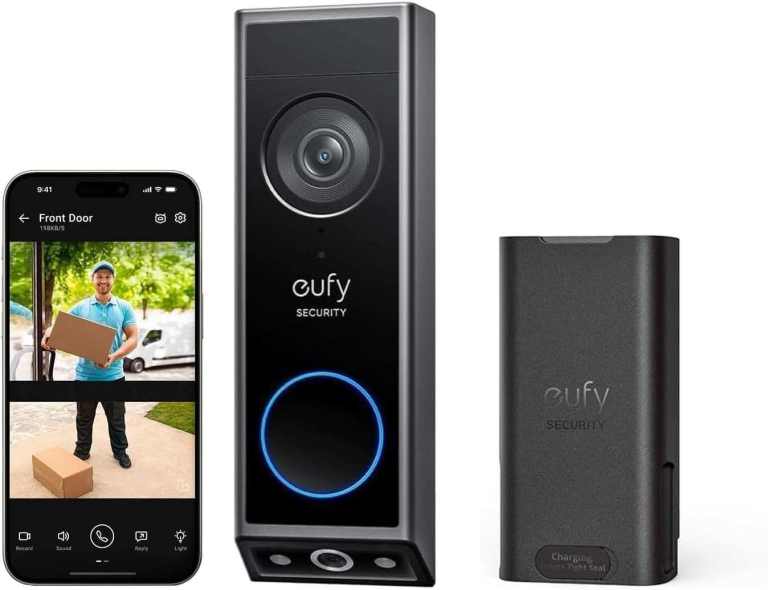 eufy Security Video Doorbell E340 with Rechargeable Battery & Chime