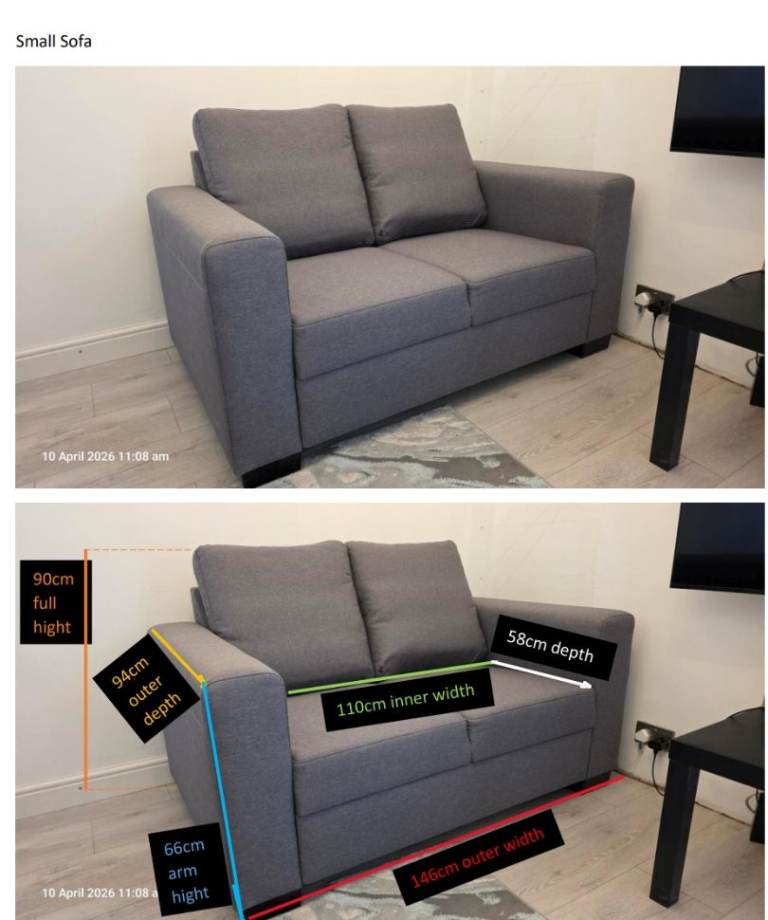 2 Sofas Set (Collection Only)