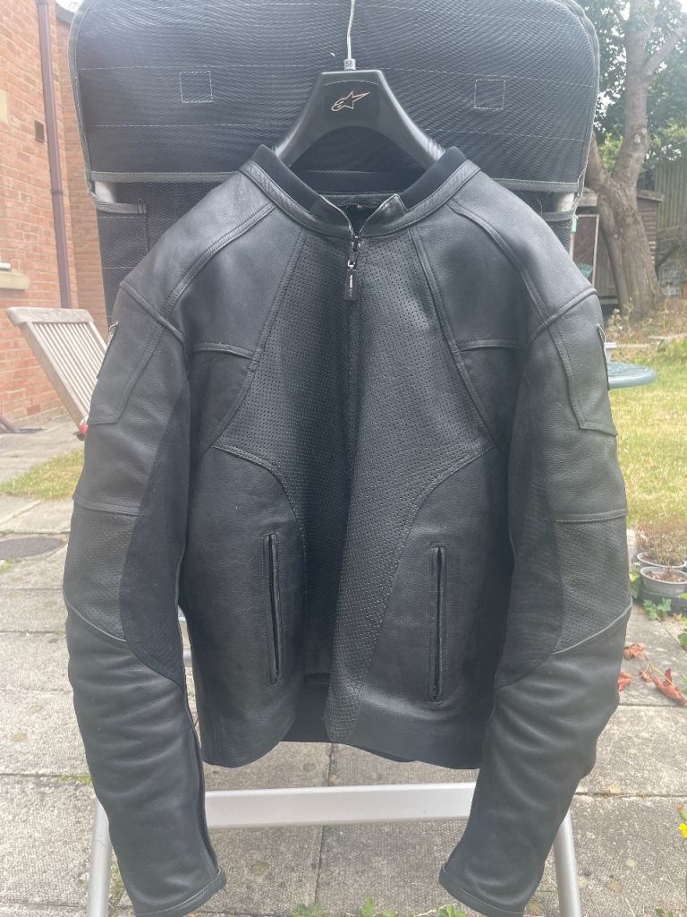 RK Sports men’s leather motorcycle jacket