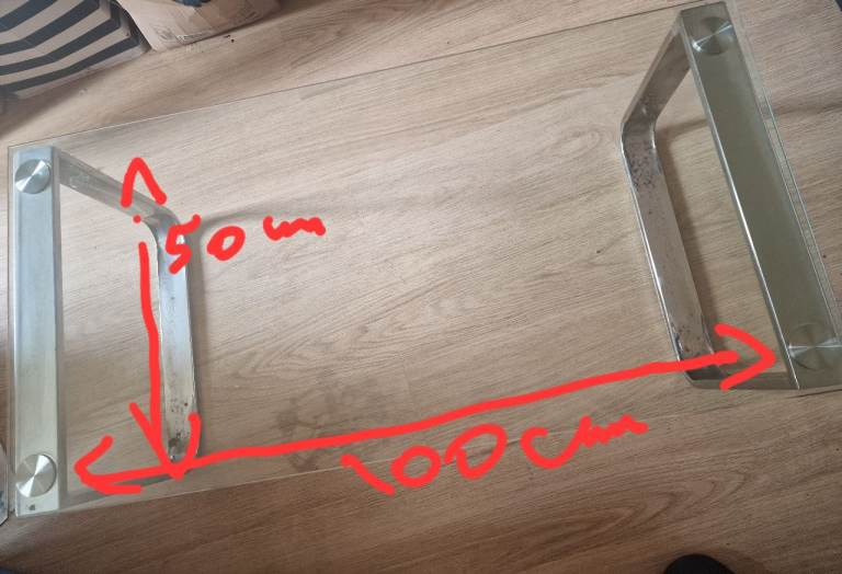 Glass coffee table 