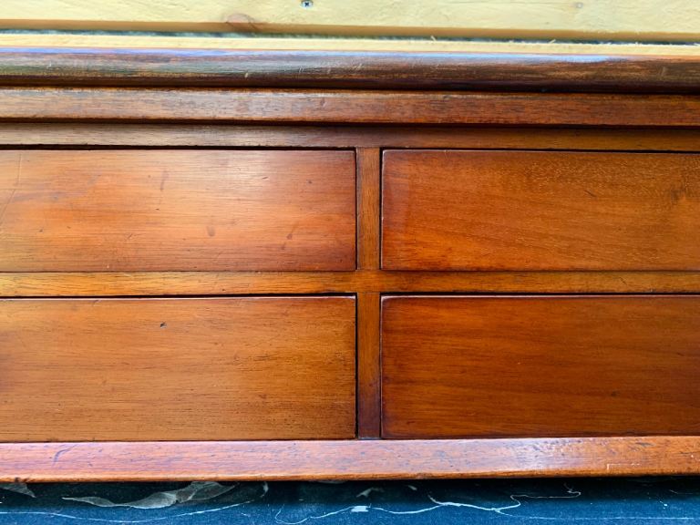 Antique Victorian Mahogany Apothecary Bank of Drawers Chest c1870