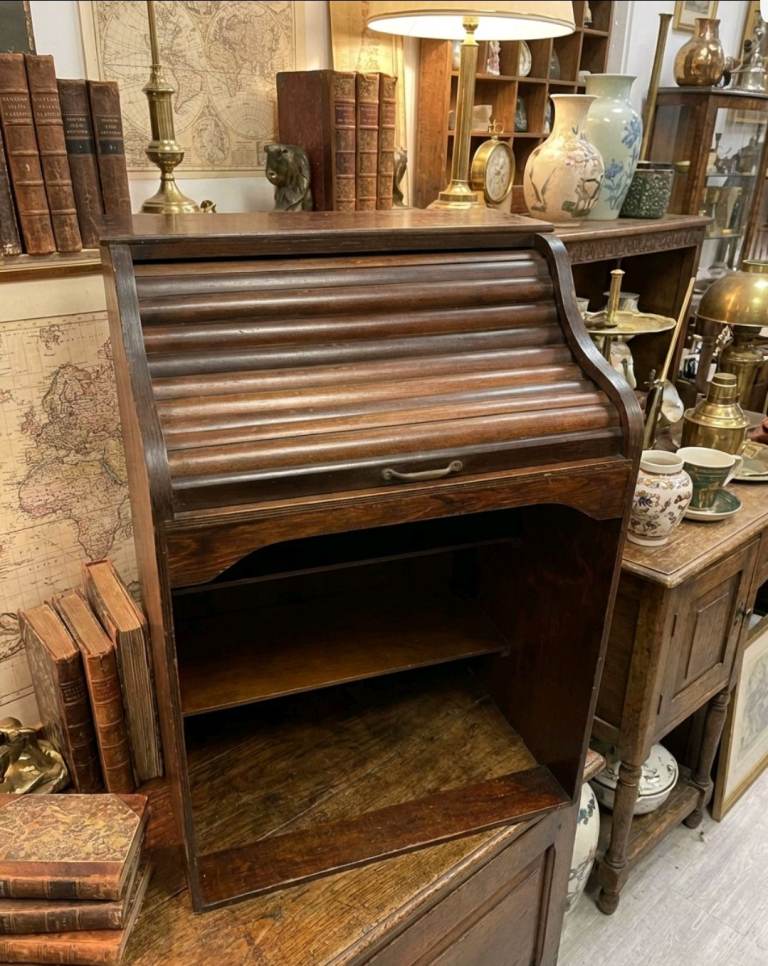 Vintage childs rolled top desk