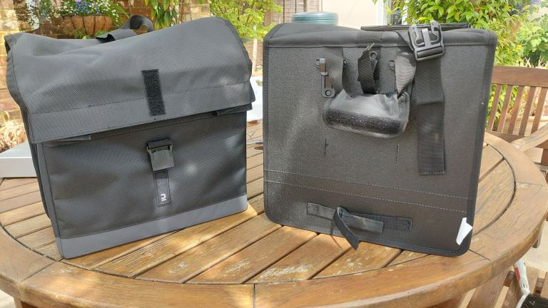 Pair of Decathalon bike panniers