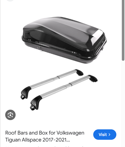 Roof Bars and Box for sale