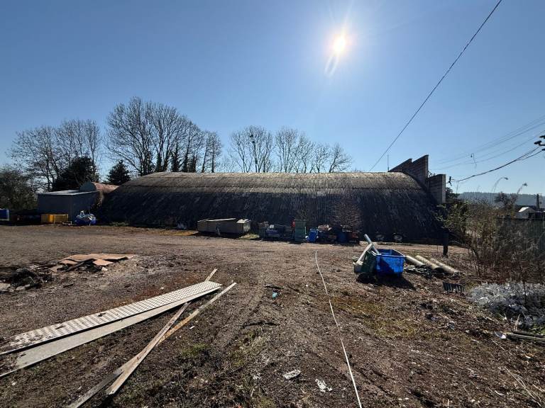 Site photograph 15 of 20 showing the agricultural steel-frame buildings at Hereford, Herefordshire