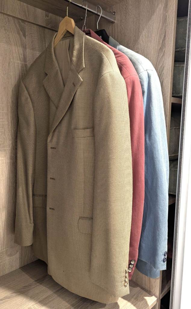 VINTAGE MENS BLAZERS AUSTIN REED JAEGER M&S PINK BLUE CAMEL LINEN/COTTON WOOL/SILK CHEST 44-48