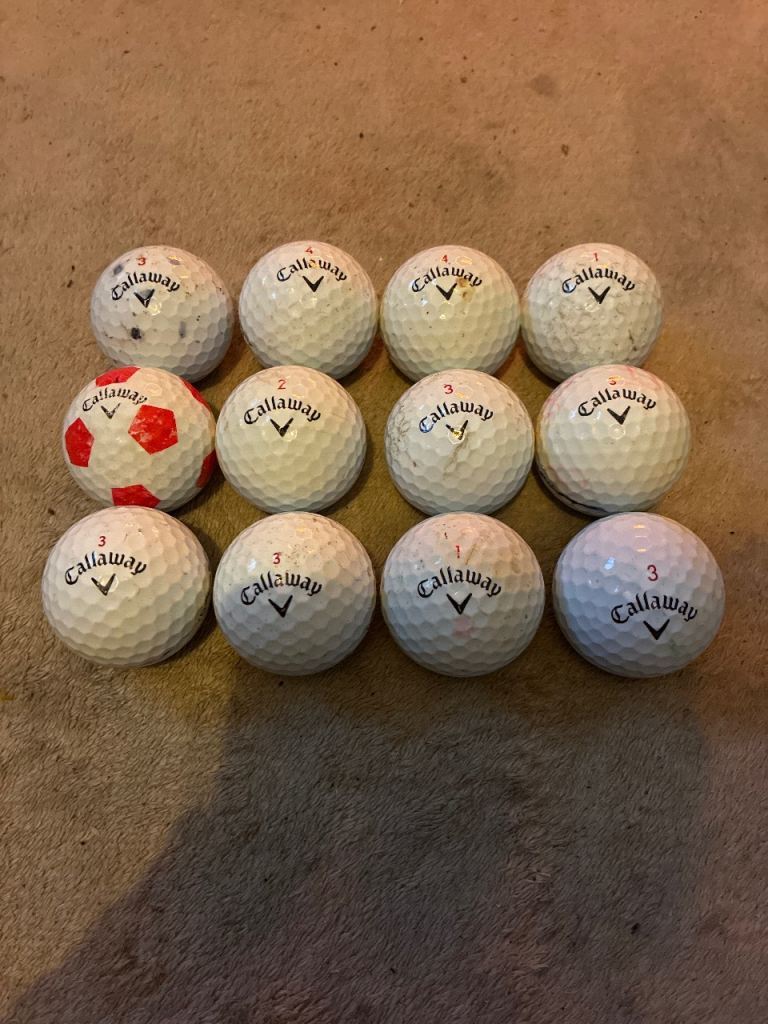 12 x Callaway Chromesoft golf balls