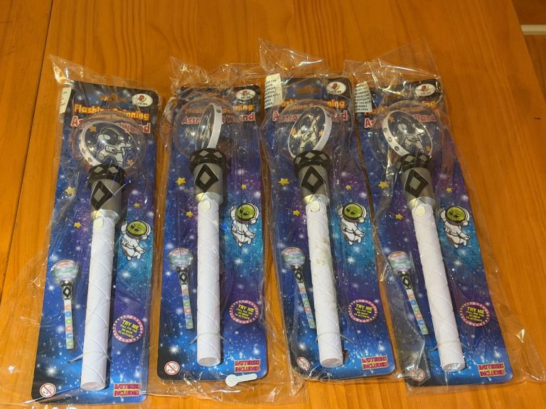 Flashing spinning lights wands batons 