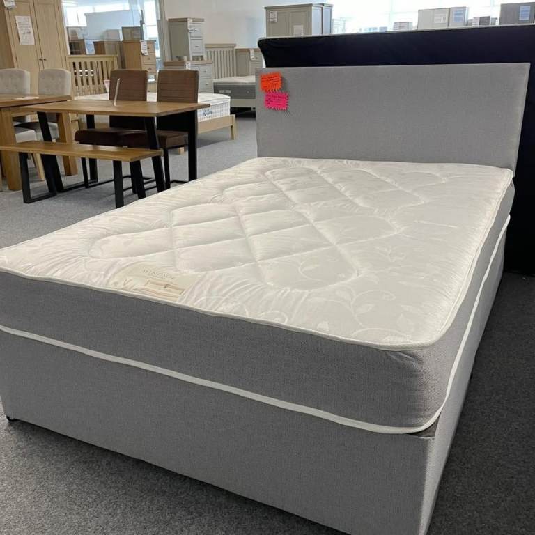 All-In-One Deal = 4ft6 Double Divan bed base with mattress & storage option = Save Money