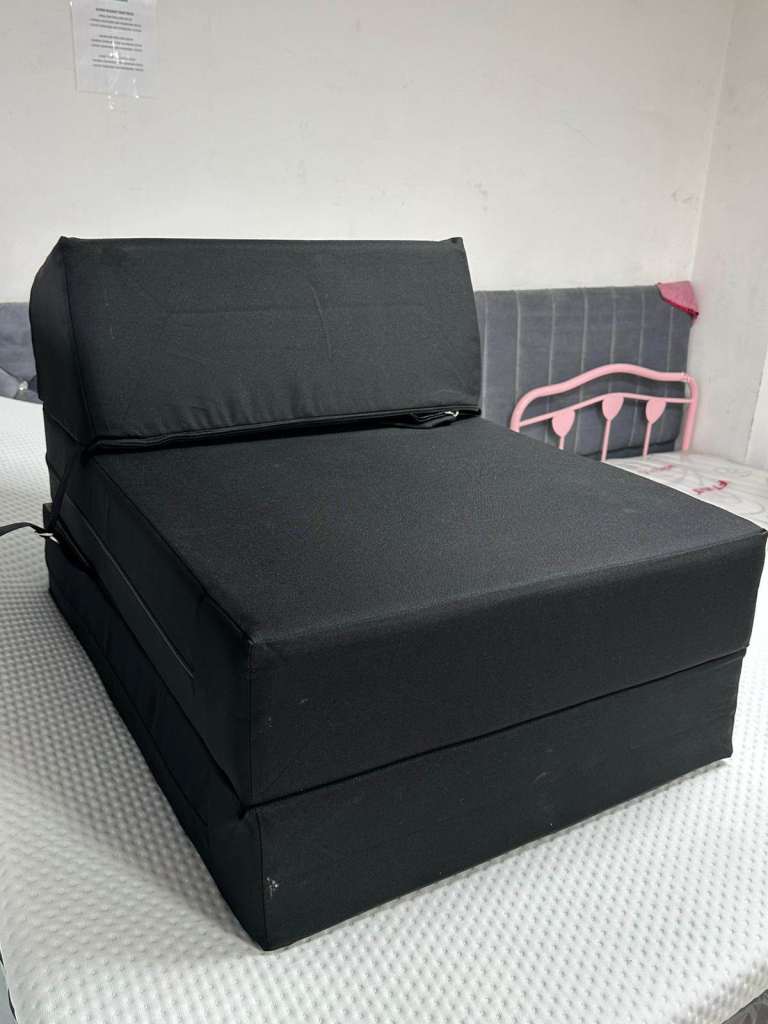 Kaikoo Single Fabric Chairbed - Jet Black