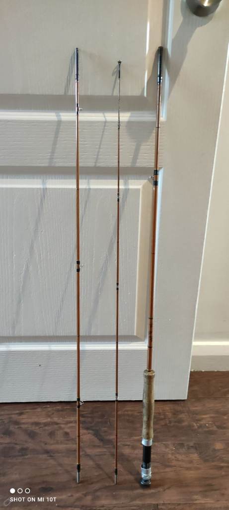 Hardy split cane 9ft #6 3 piece fly rod