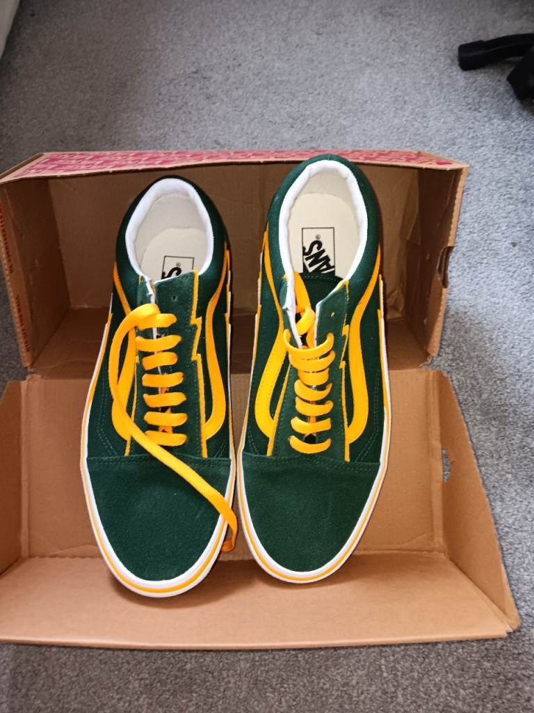 Men's Vans Old Skool Bolt green and yellow 