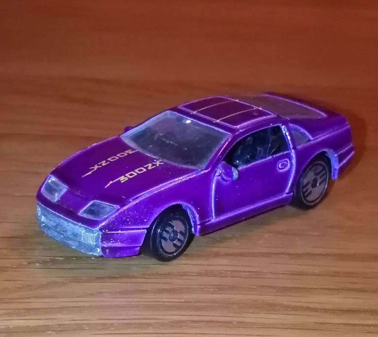 Vintage Hot Wheels Nissan 300ZX Custom Purple 1/64 Scale 1989