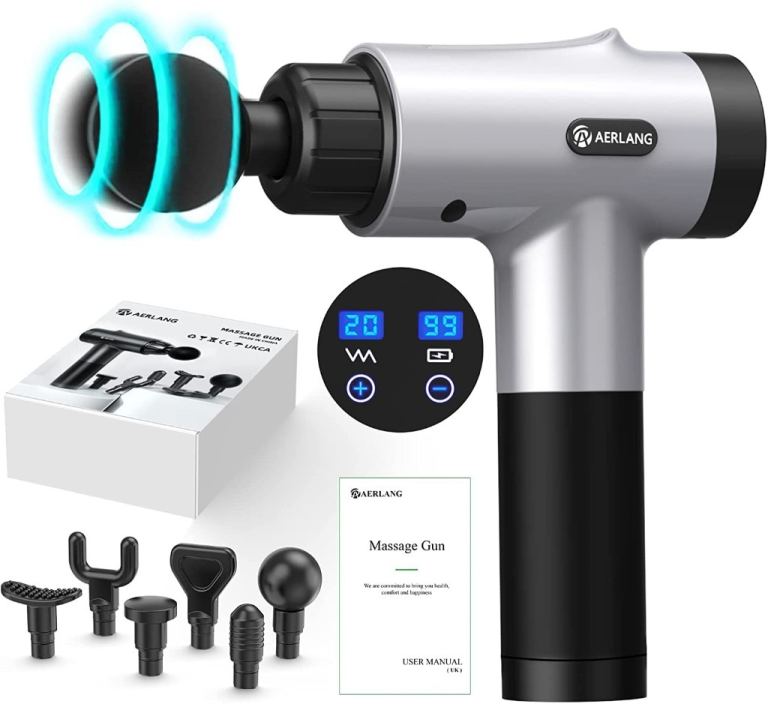 Deep Tissue Massage Gun 6 Massage Heads