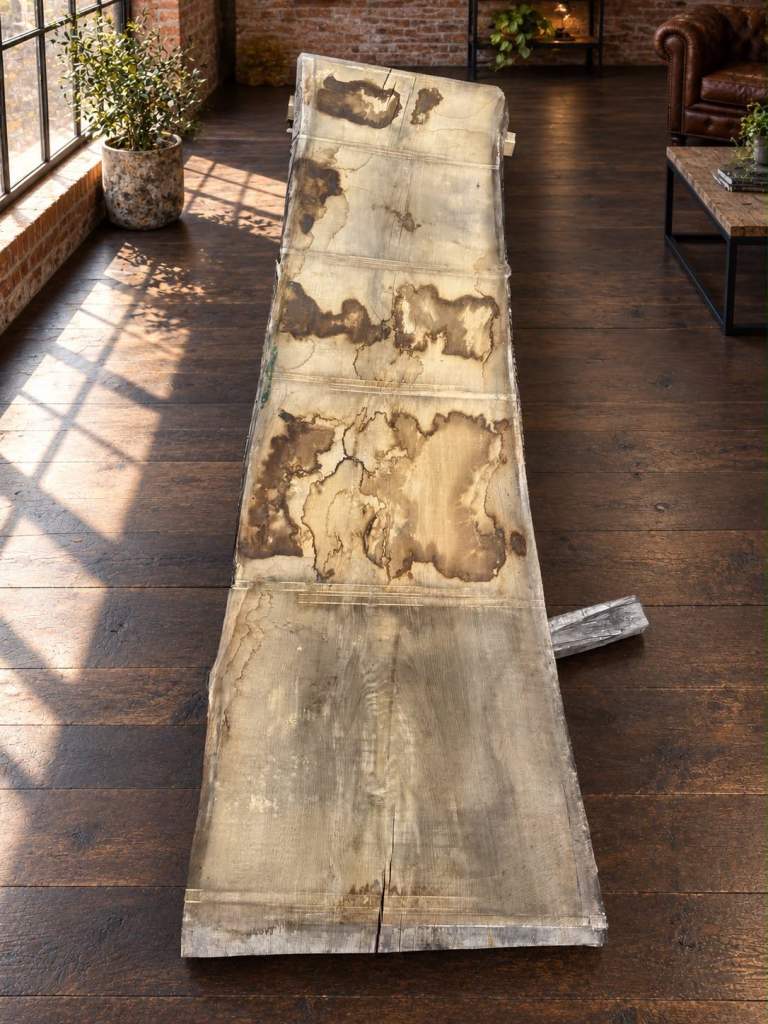 Extra Wide Live Edge Oak Timber Slab 3.04m River Epoxy Resin Tabletop 55mm #9