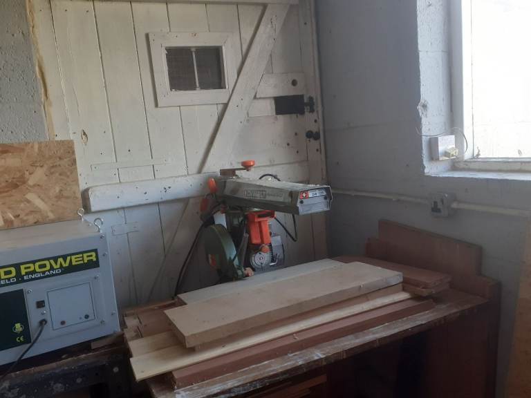 Radial Arm Saw - Reliable Workshop Tool, Fair Condition