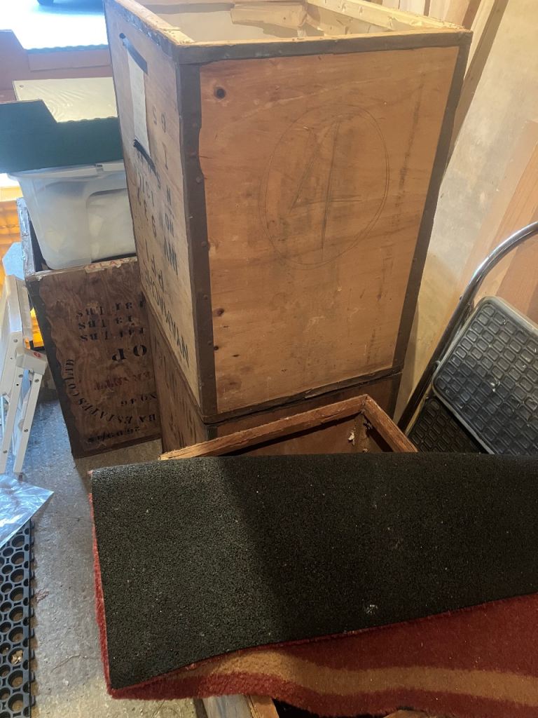 4 Tea chests - £19. for all 4 