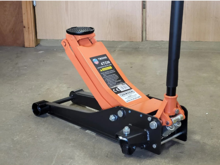 4 Ton Low Profile Floor Trolley Jack With Dual Pump