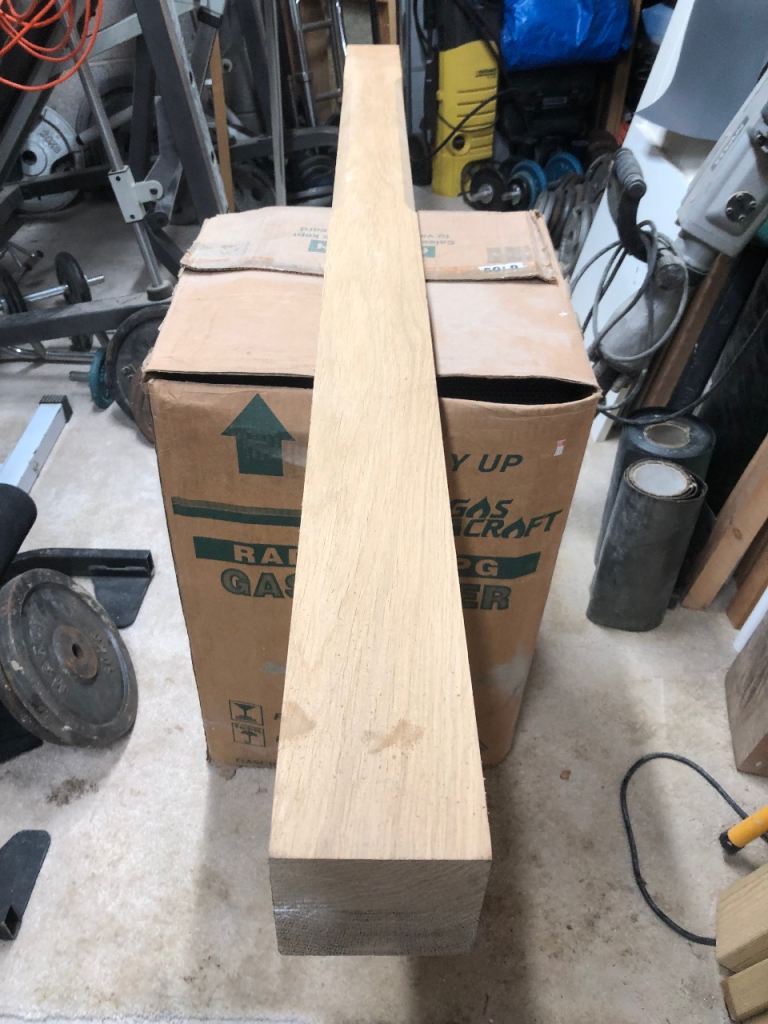 Oak newel post