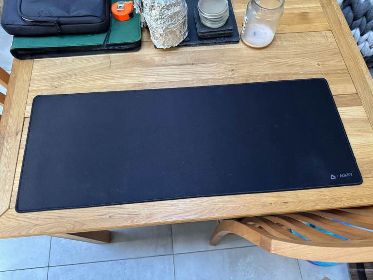 Free Desk/Mouse Mat (Large) - Black, Good Condition