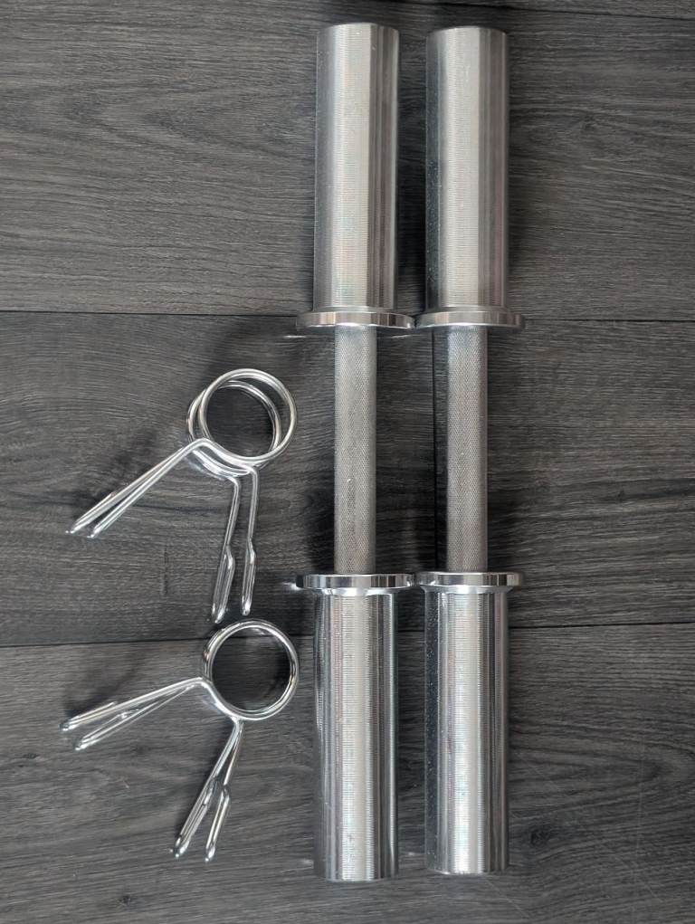 Pair of Dumbbell Bars with Spring Collars – As Good As New