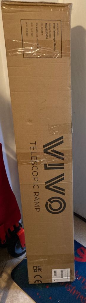 CareCo Vivo Telescopic Ramp 4ft to 7ft for Scooters Walking Aids and Wheelchairs