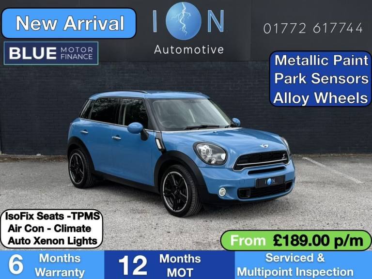 2016 MINI Countryman 1.6 Cooper S SUV 5dr Petrol Manual *Rare Colour - Kite Blue Met, Great Spec ...