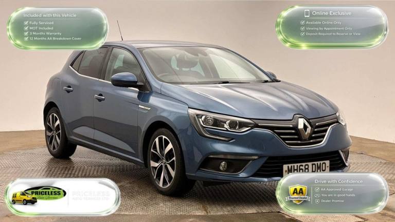 2019 68 RENAULT MEGANE 1.3 TCE ICONIC HATCHBACK 5DR PETROL MANUAL EURO 6 (S/S) (