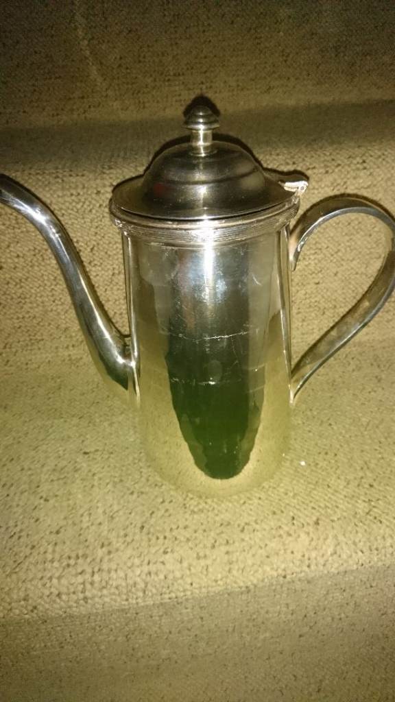 SILVER PLATED COFFEE POT SUGAR BOWL 