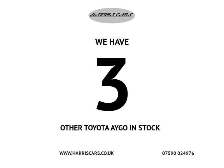 2013 Toyota AYGO 1.0 VVT-i Fire Hatchback 5dr Petrol Manual Euro 5 (67 ps) 12 MONTHS AA, FRE HATC...