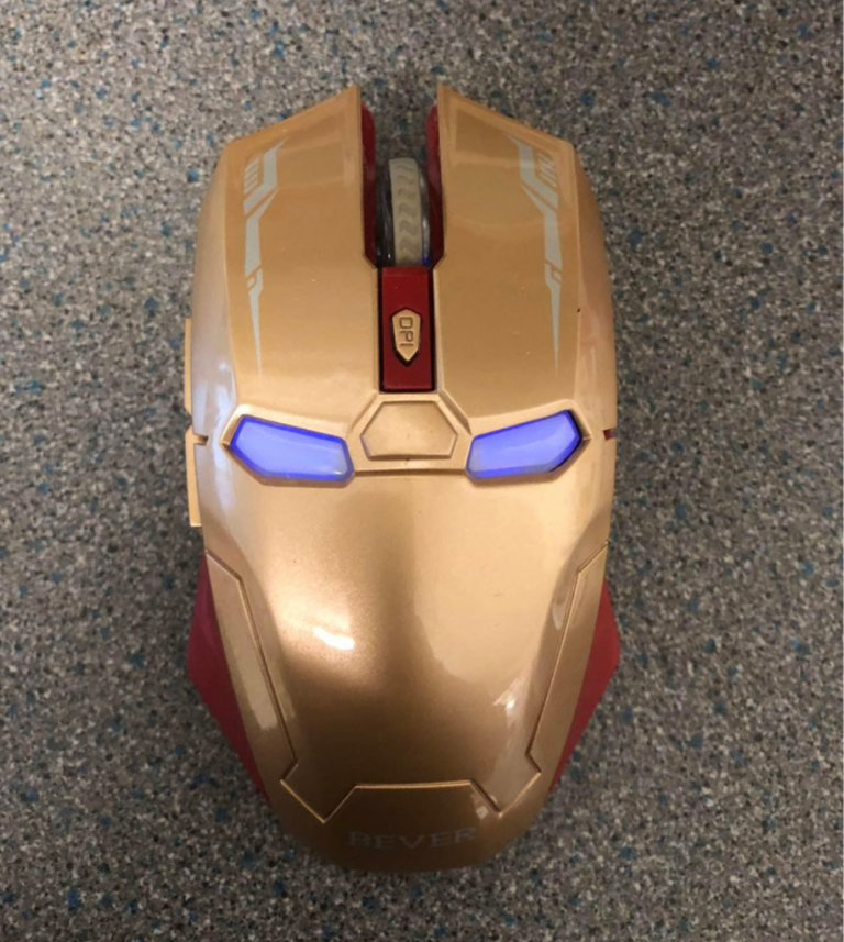 Bever Iron Man Mouse Wireless Mouse 2.4g