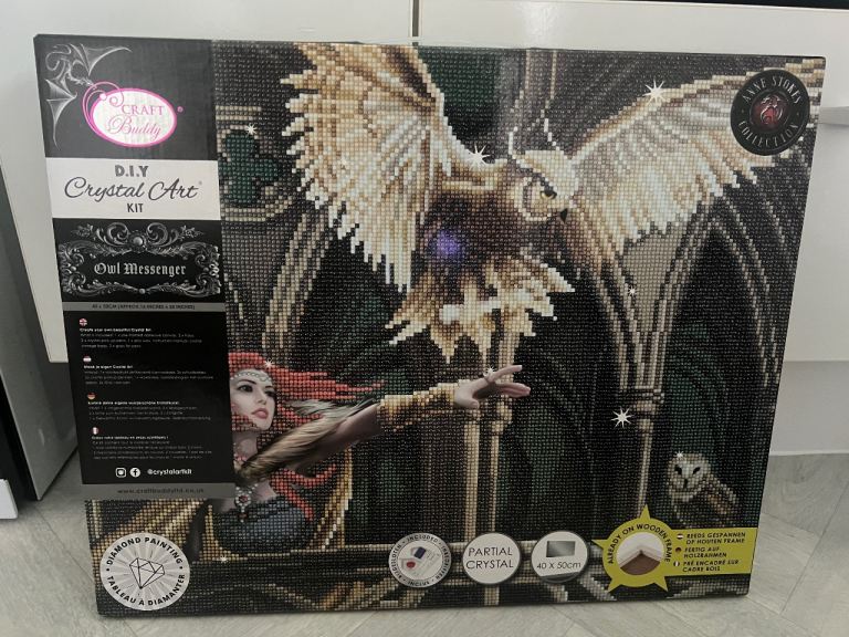 Craft Buddy D.I.Y Crystal Art Kit - Owl Messenger