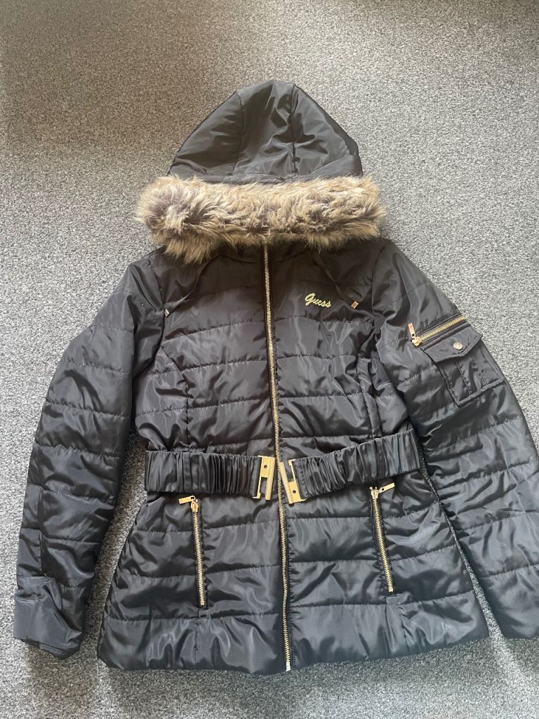 image for GUESS Womens Hooded Padded Coat UK Size L 14