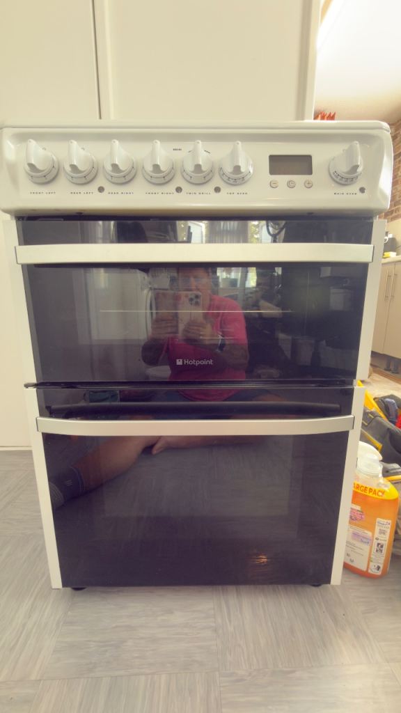 Hotpoint DSC60P 60cm Electric Double Oven Cooker 
