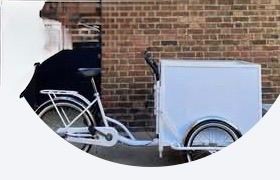 White Cargo Bike – Superb Condition, Ready to Ride!