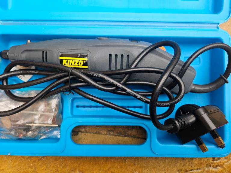 Mini engraver Kinzo 110W (Dremel type) + attachments, in a case