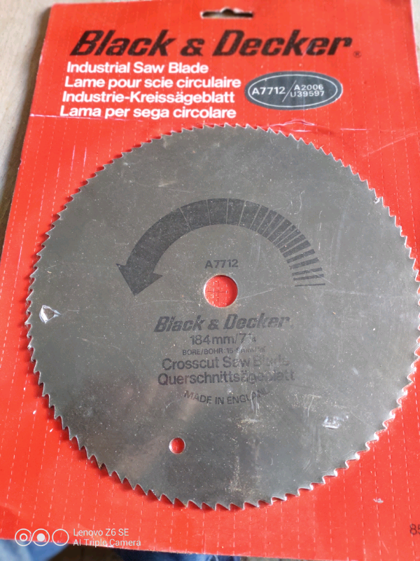 Black & Decker industrial saw blade