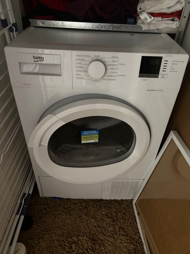 Beko Tumble Dryer 7kg A+ White – Good Condition