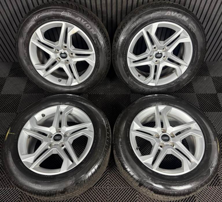 18'' GENUINE AUDI Q5 5 STAR SPOKE ALLOY WHEEL TYRES