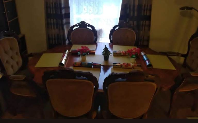 Vintage wooden table and chairs 