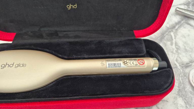 GHD Glide Hot Brush in Gold - Good Condition with Case