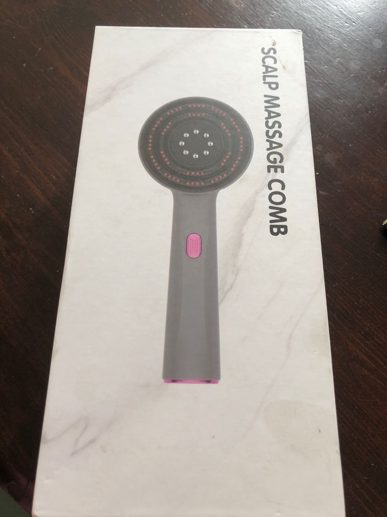 New Scalp Massage Comb – Grey and Pink